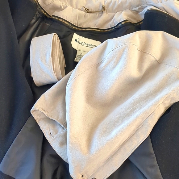 🎄5/$5 FRIDAY Vintage faux suede trench (with zip out lining) sz L - Picture 9 of 13